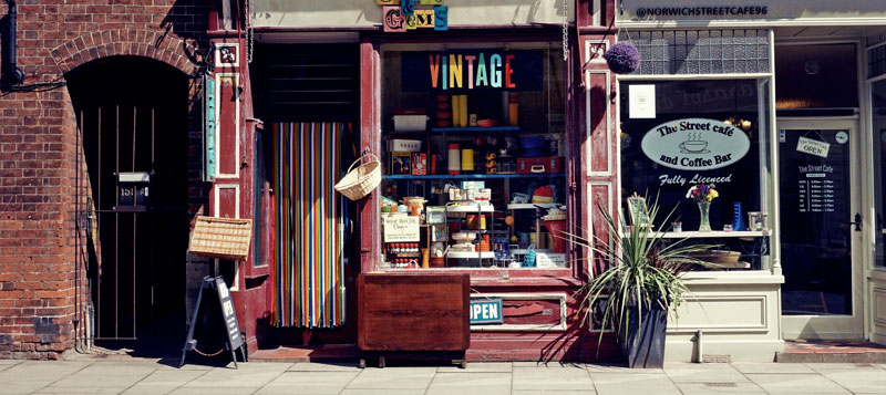 small shop and cafe